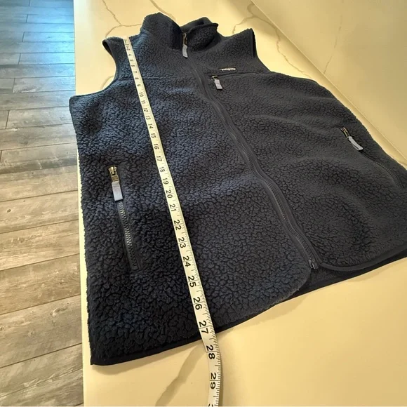 Patagonia Retro Pile Vest Men's XL Blue Navy Full Zip Pile Fleece Outdoor - Picture 15 of 15